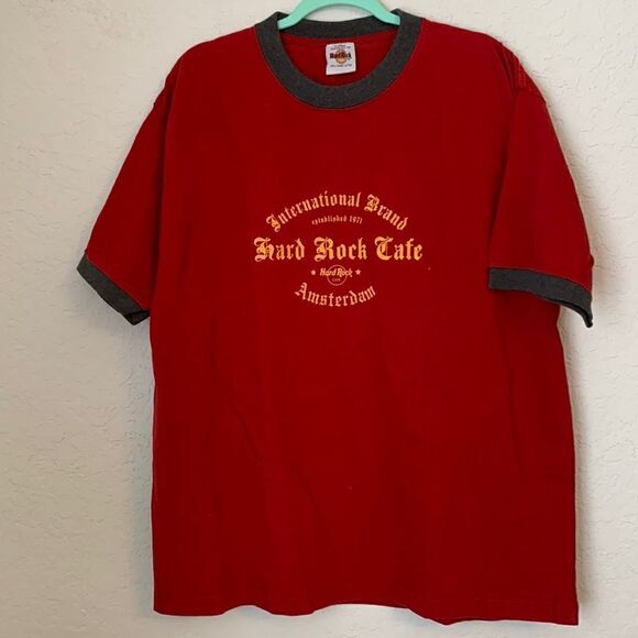 HARD ROCK CAFE Amsterdam Mens Shirt Size XL - Picture 1 of 4